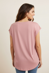 T-shirt con scollo a v