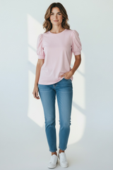 T-SHIRT CON MANICHE A PALLONCINO - image 6