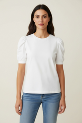 T-shirt con maniche a palloncino