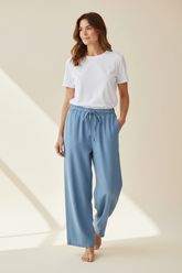 PANTALONE EFFETTO DENIM LEGGERO