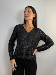 Maglione con brillantini