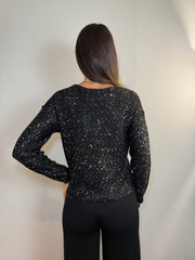 Maglione con brillantini