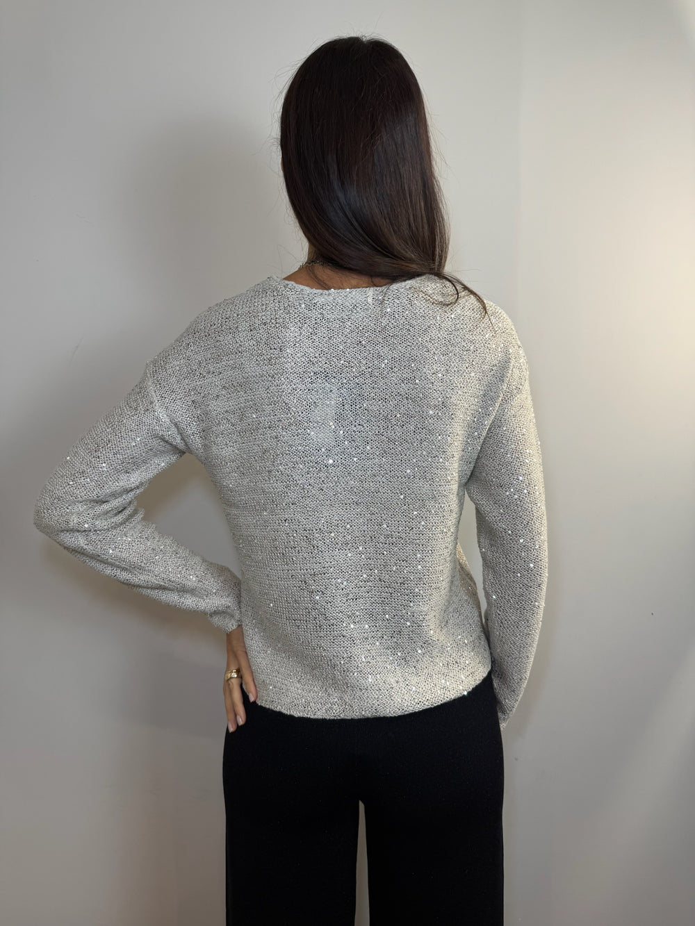 MAGLIONE CON BRILLANTINI - image 2