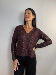 Maglione con brillantini