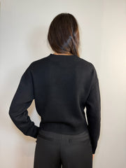 CARDIGAN CORTO MANICA LUNGA A 3 BOTTONI - image 4
