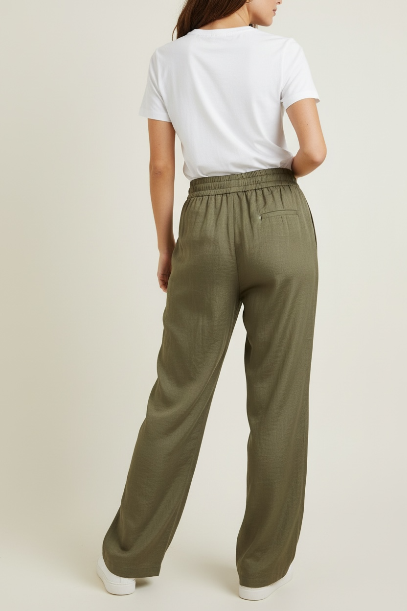 PANTALONE IN LINO GAMBA LARGA - image 6