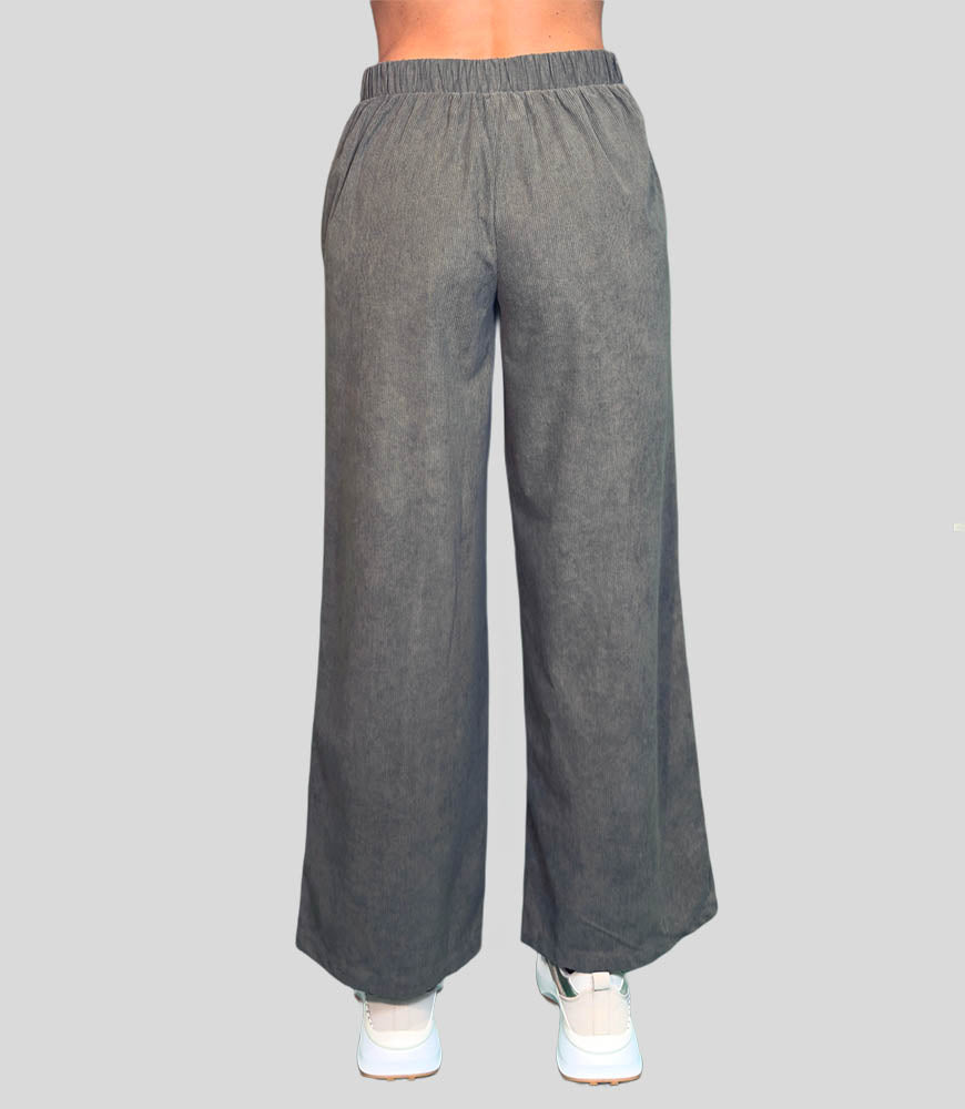 PANTALONE IN VELLUTO A COSTINE - image 3