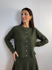 CARDIGAN CORTO IN LANA CON BOTTONCINI - image 8