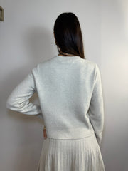 CARDIGAN CORTO IN LANA CON BOTTONCINI - image 6