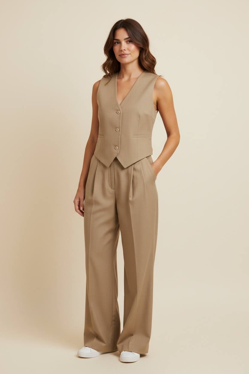GILET CORTO A TAGLIO DRITTO - image 3