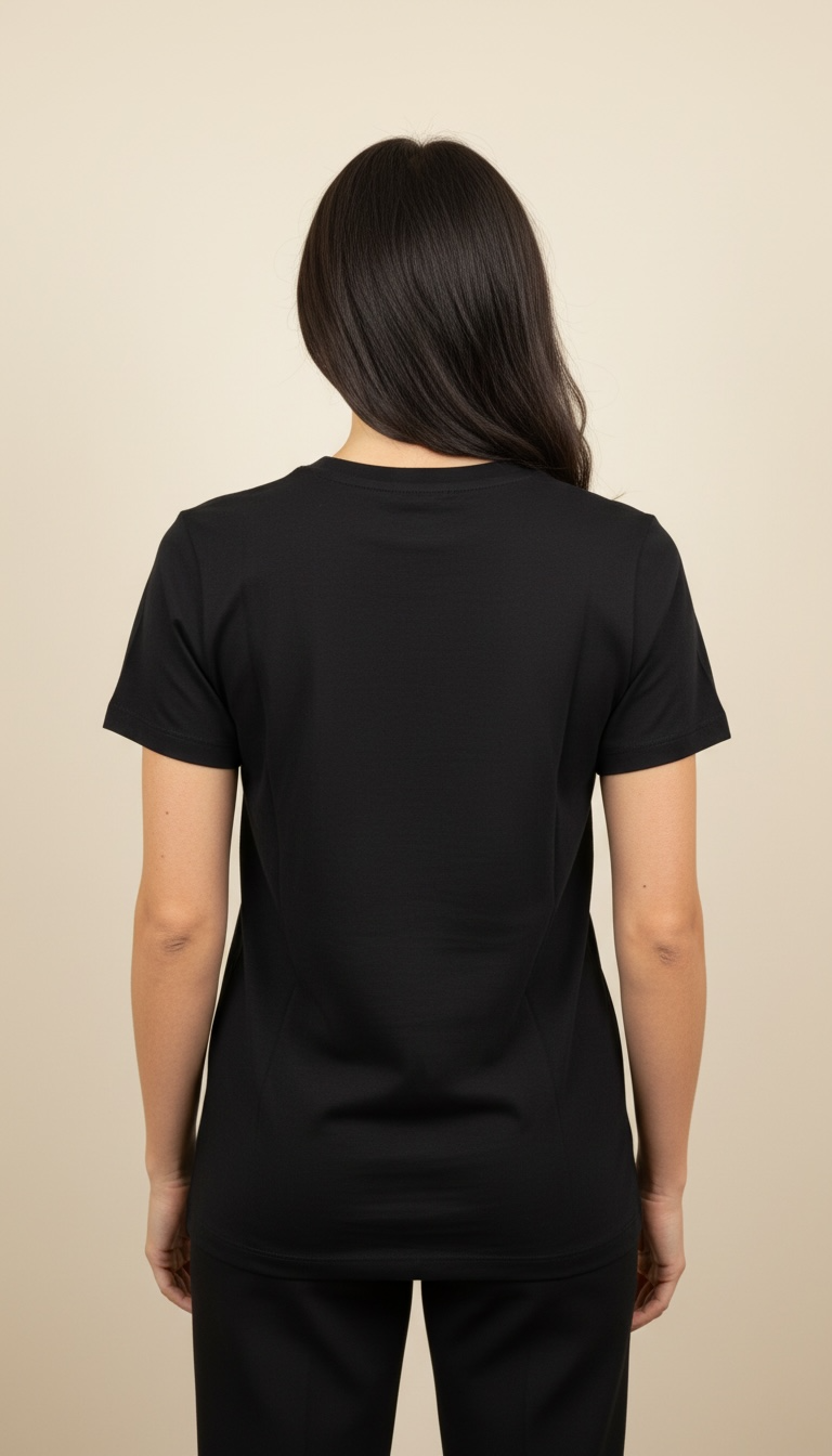 T-SHIRT CON RICAMI SULLE SPALLE