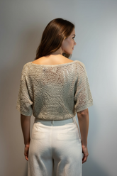 Maglia rete con brillantini