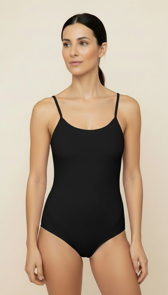 BODY ELASTICIZZATO A BRETELLINE - image 3