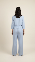 Pantalone palazzo linea fluida