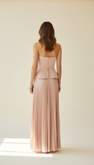 Top bustier con scollo a cuore