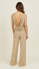 Top microrete con paillettes luminose