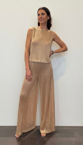 Top microrete con paillettes luminose