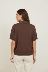 MAGLIA MANICA CORTA CON SCOLLO A V - image 4