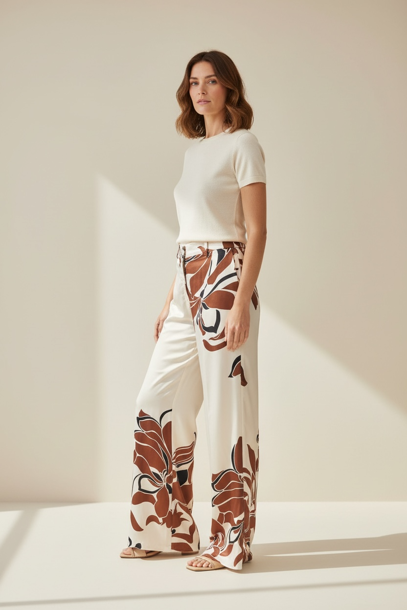 PANTALONE A PALAZZO EFFETTO GONNA - image 2