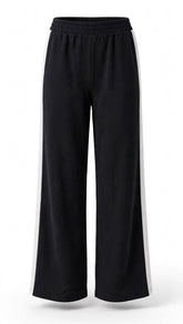 Pantalone gamba larga con elastico