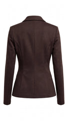 Blazer donna sfiancato monopetto
