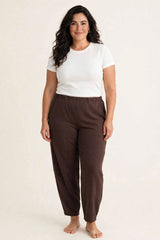 Pantalone punto Milano vita elastica larghezza comoda