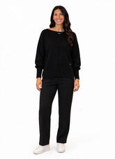 MAGLIONE OVERSIZE CON SCOLLO A BARCA