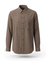 CAMICIA A QUADRI OVERSIZE CON TASCHINO