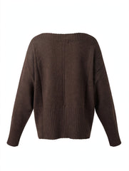 MAGLIONE OVERSIZE CON SCOLLO A BARCA