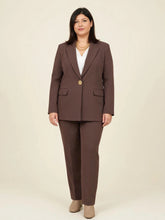 Tailleur con Giacca lunga e pantalone fluido