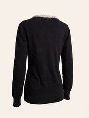 CARDIGAN CON PERLE E CRISTALLI