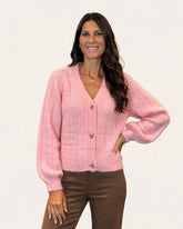 CARDIGAN CON BOTTONI FIOCCO GIOIELLO