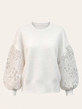 MAGLIA CON MANICHE IN VELO E VELLUTO