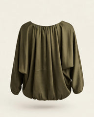 BLUSA IN RASO CON BOTTONI GOLD