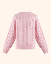 MAGLIONE GIROCOLLO A TRECCE OVERSIZE