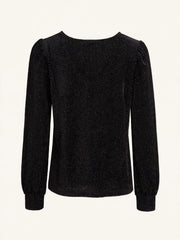 BLUSA VELLUTO LUREX SCOLLO A V