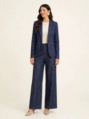 GIACCA DENIM RIGA BIANCA