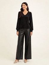 BLUSA VELLUTO LUREX SCOLLO A V