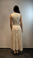Abito midi ricamato con body