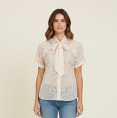 CAMICIA CON PIETRE PERLE E PAILLETTES