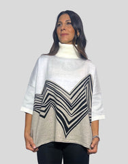 Maglia con stampa geometrica