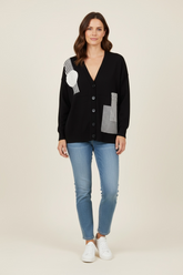 Cardigan over con patch