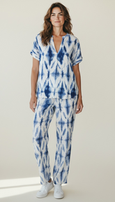 Camicia fantasia rombi stilizzata