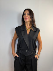 Gilet corto effetto bomber