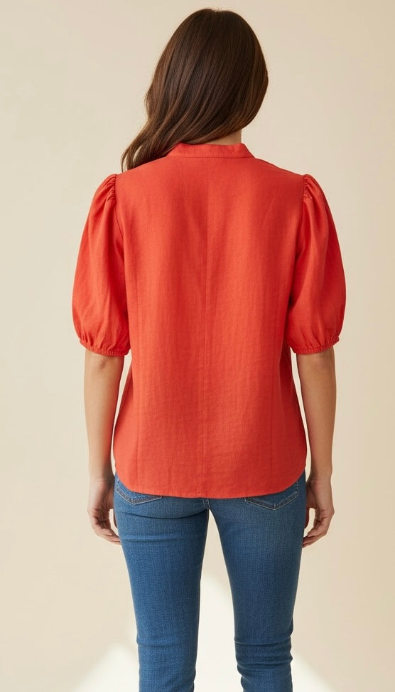 CAMICIA CON LACCETTI MANICA PALLONCINO - image 2