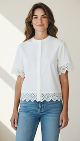 CAMICIA COLLO COREANO BOTTONI NASCOSTI