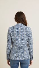 Camicia fantasia manica lunga a palloncino
