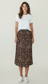 Gonna animalier in viscosa