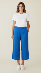 Pantalone morbido con tasche ed elastico in vita