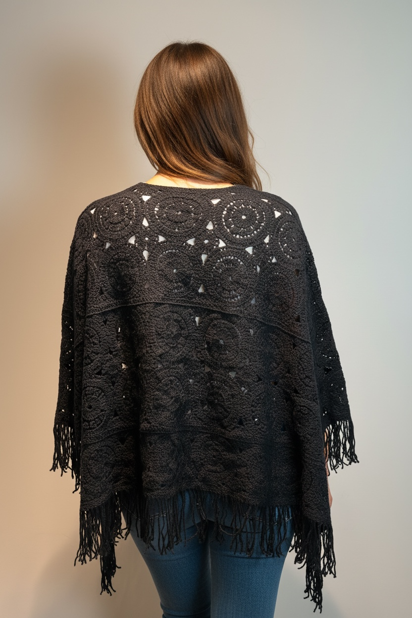 CARDIGAN LAVORATO CON FRANGE - image 6